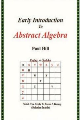 Cover of Early Introduction to Abstract Algebra