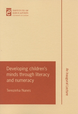 Book cover for Developing children's minds through literacy and numeracy
