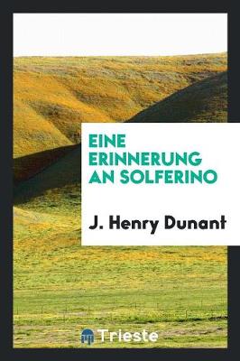 Book cover for Eine Erinnerung an Solferino