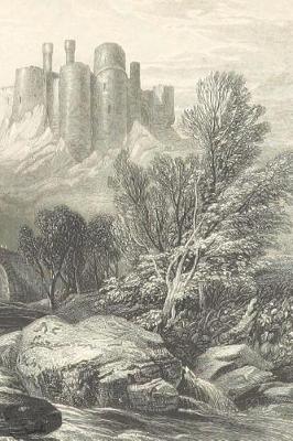Cover of Journal Vintage Castle Rocks River Fairy Tale Medieval Historical