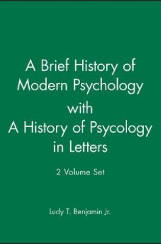 Cover of A Brief History of Modern Psychology with A History of Psycology in Letters