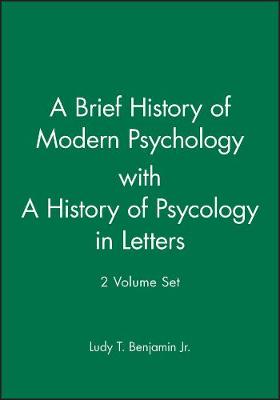 Book cover for A Brief History of Modern Psychology with A History of Psycology in Letters
