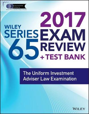 Book cover for Wiley FINRA Series 65 Exam Review 2017