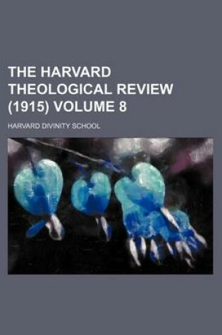 Cover of The Harvard Theological Review (1915) Volume 8