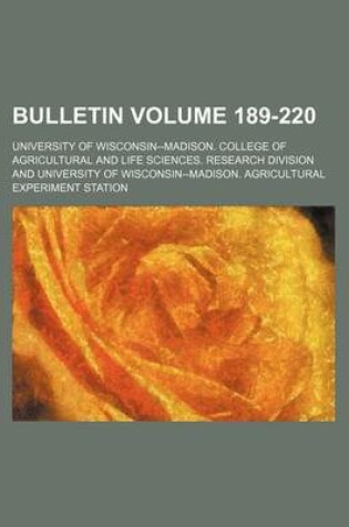 Cover of Bulletin Volume 189-220