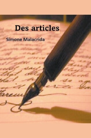 Cover of Des articles