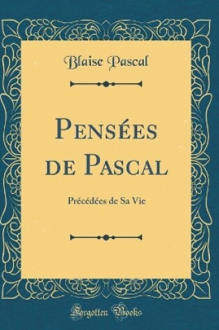 Cover of Pensees de Pascal