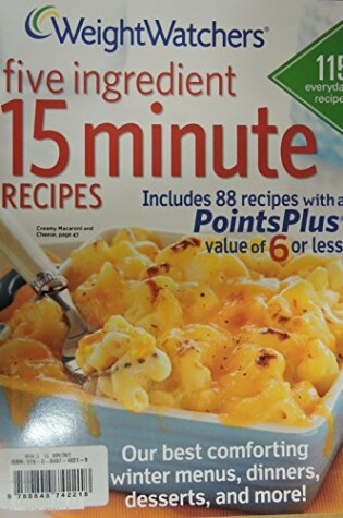Cover of Weight Watchers 5 Ingredient 15 Minute Winter 2013
