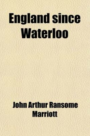 Cover of England Since Waterloo