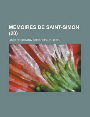 Book cover for Memoires de Saint-Simon (20)