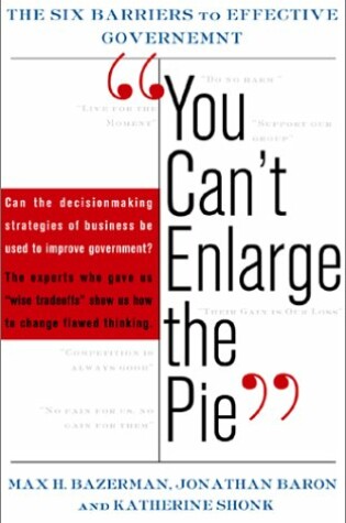 Cover of You Can't Enlarge the Pie