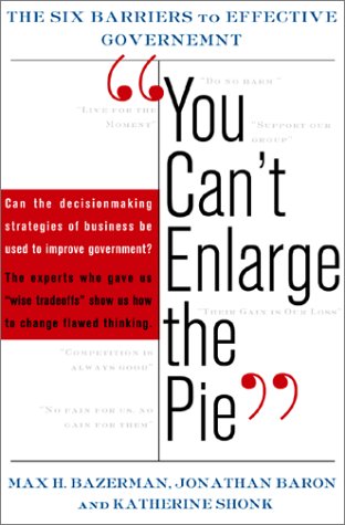 Book cover for You Can't Enlarge the Pie