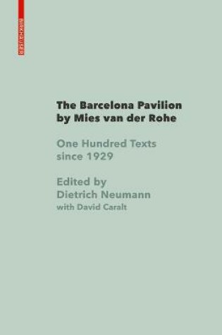 Cover of The Barcelona Pavilion by Mies van der Rohe