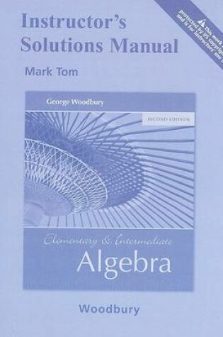 Cover of Instructor's Solutions Manual for Elementary & Intermediate Algebra