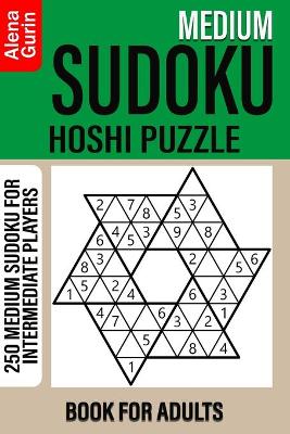 Book cover for Medium Sudoku Hoshi Puzzle Book for Adults