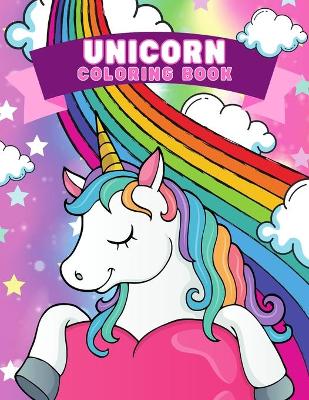 Book cover for Unicorn Coloring Book