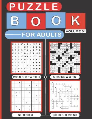 Book cover for Puzzle Book for Adults Volume 01