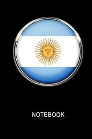 Cover of Notebook. Argentina Flag Cover. Composition Notebook. College Ruled. 8.5 x 11. 120 Pages.