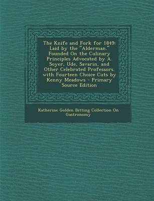 Book cover for The Knife and Fork for 1849