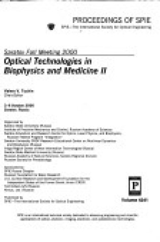 Cover of Optical Techno In Biophysics & Medicine Ii