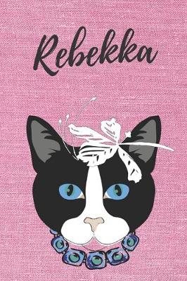 Book cover for personalisiertes Notizbuch Katze / Notizheft / Journal / Malbuch / Tagebuch / Kritzelbuch / DIN A5 / Geschenk Rebekka