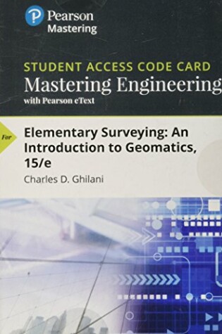 Cover of Mastering Engineering with Pearson Etext -- Access Card -- For Elementary Surveying