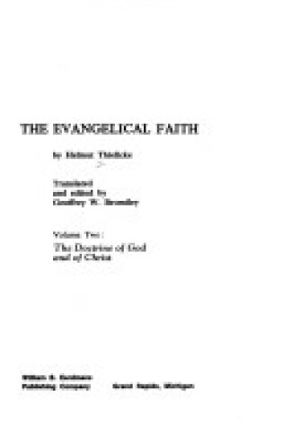 Cover of The Evangelical Faith