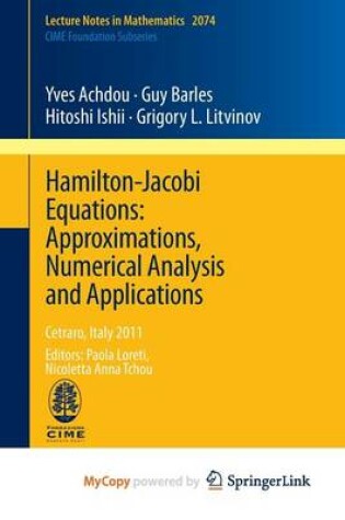 Cover of Hamilton-Jacobi Equations