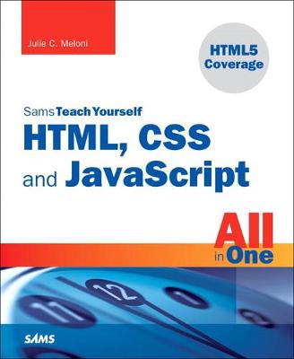 Book cover for Sams Teach Yourself HTML, CSS, and JavaScript All in One