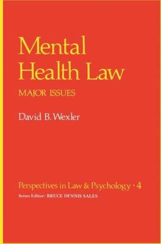 Cover of Mental Health Law