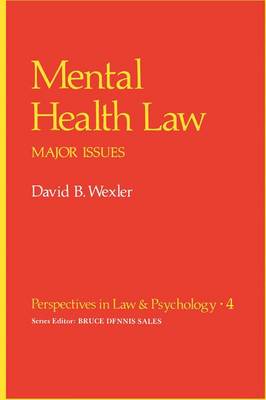 Book cover for Mental Health Law