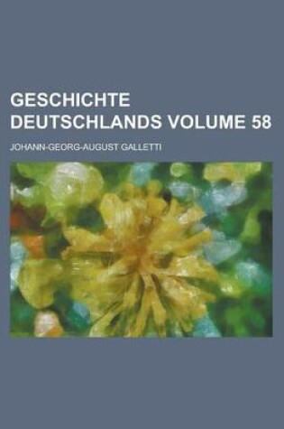 Cover of Geschichte Deutschlands Volume 58