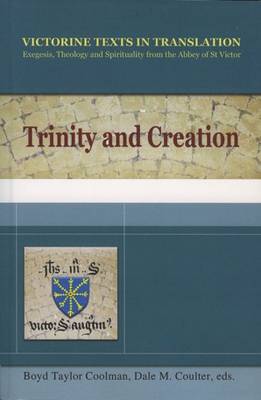 Book cover for Trinity and Creation