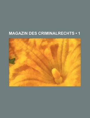 Book cover for Magazin Des Criminalrechts (1)