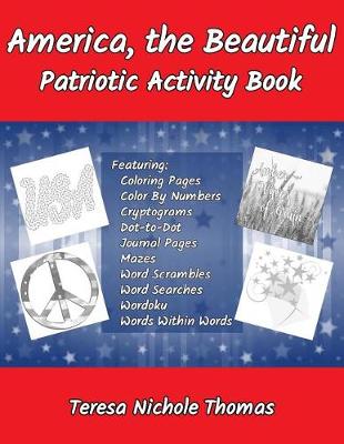 Book cover for America, the Beautiful Patriotic Activity Book