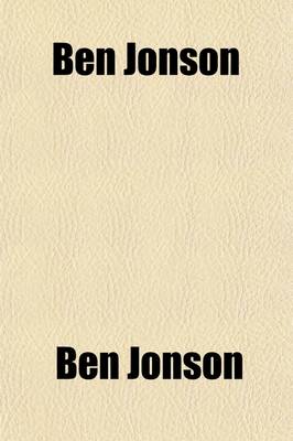 Book cover for Ben Jonson (Volume 3)