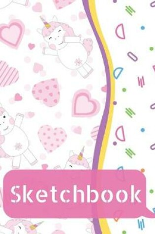 Cover of Sketchbook for Kids - Large Blank Sketch Notepad for Practice Drawing, Paint, Write, Doodle, Notes - Cute Cover for Kids 8.5 x 11 - 100 pages Book 5