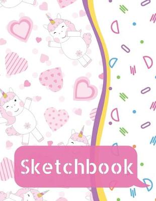 Book cover for Sketchbook for Kids - Large Blank Sketch Notepad for Practice Drawing, Paint, Write, Doodle, Notes - Cute Cover for Kids 8.5 x 11 - 100 pages Book 5