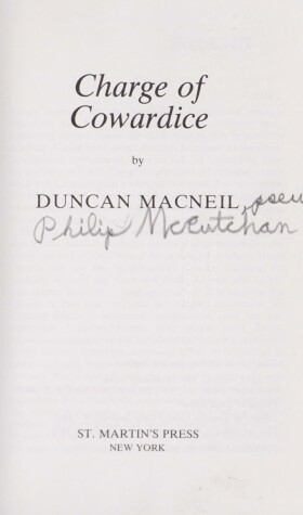 Book cover for Charge of Cowardice