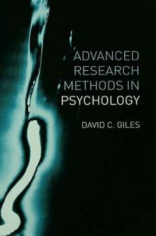 Cover of Advanced Research Methods in Psychology