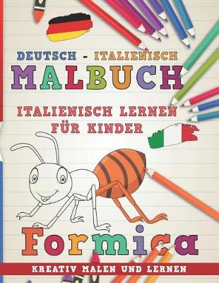 Book cover for Malbuch Deutsch - Italienisch I Italienisch Lernen F