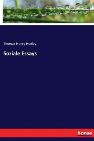 Cover of Soziale Essays