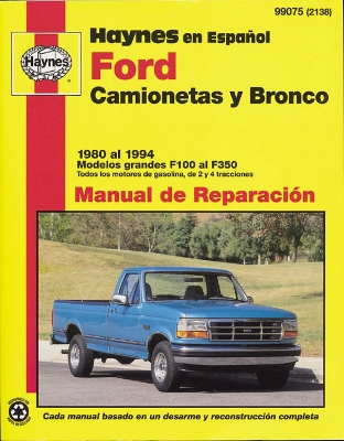 Book cover for Ford Camionetas & Bronco (80 - 94)