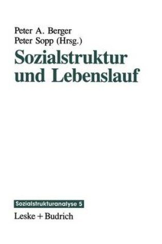 Cover of Sozialstruktur Und Lebenslauf