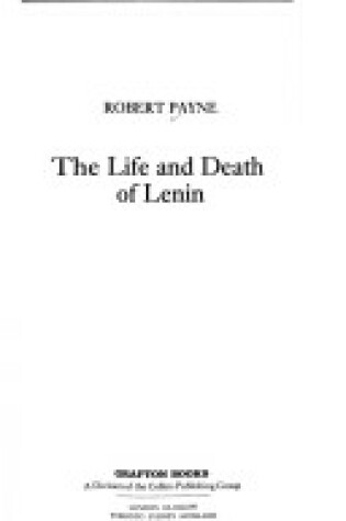 Cover of Life and Death of Lenin