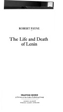 Book cover for Life and Death of Lenin