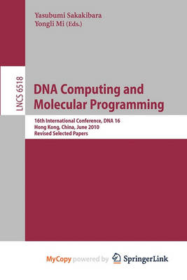 Cover of DNA Computing and Molecular Programming
