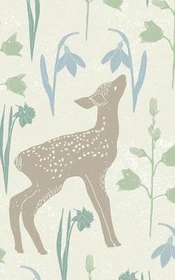 Book cover for Fawn Smelling the Flowers - Lined Notebook with Margins - 5x8