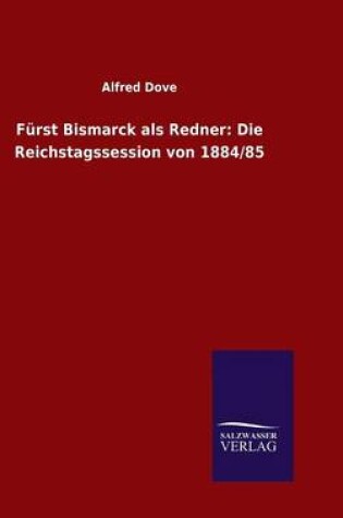 Cover of Furst Bismarck als Redner