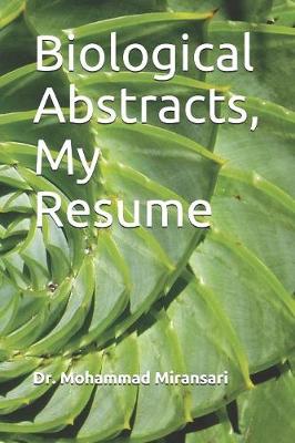 Book cover for Biological Abstracts, My Resume